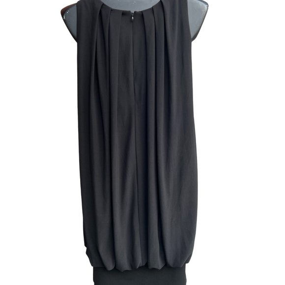 Eliza J New York Sleeveless Back Zip Knee Length Dress Black Size 10 - Picture 4 of 9